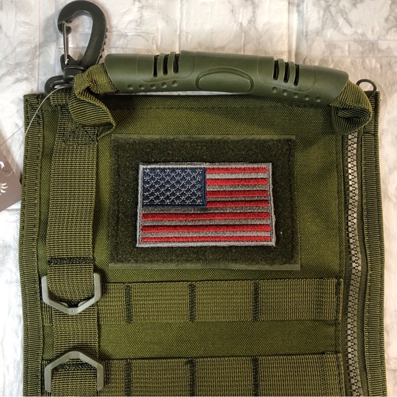 🇺🇸 Garud Military Tactical USA Flag Christmas Stocking OD Green NEW w/ Tags - Picture 2 of 6